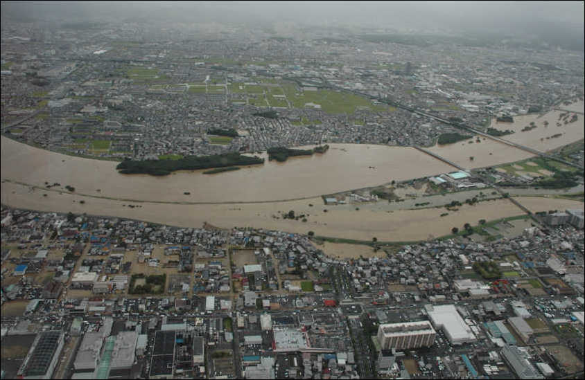 桂川・鴨川合流地点