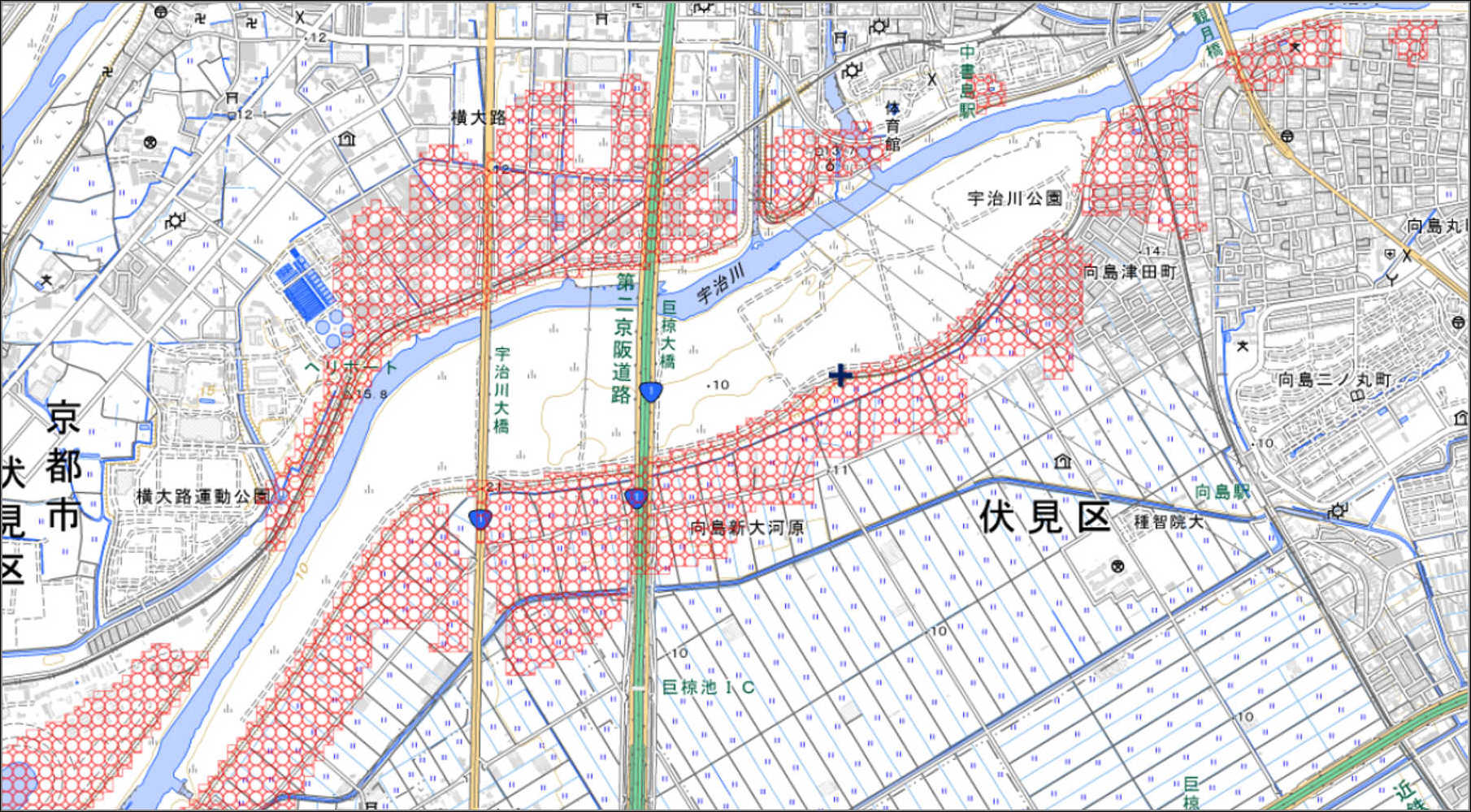 洪水浸水想定区域図(浸水継続時間)