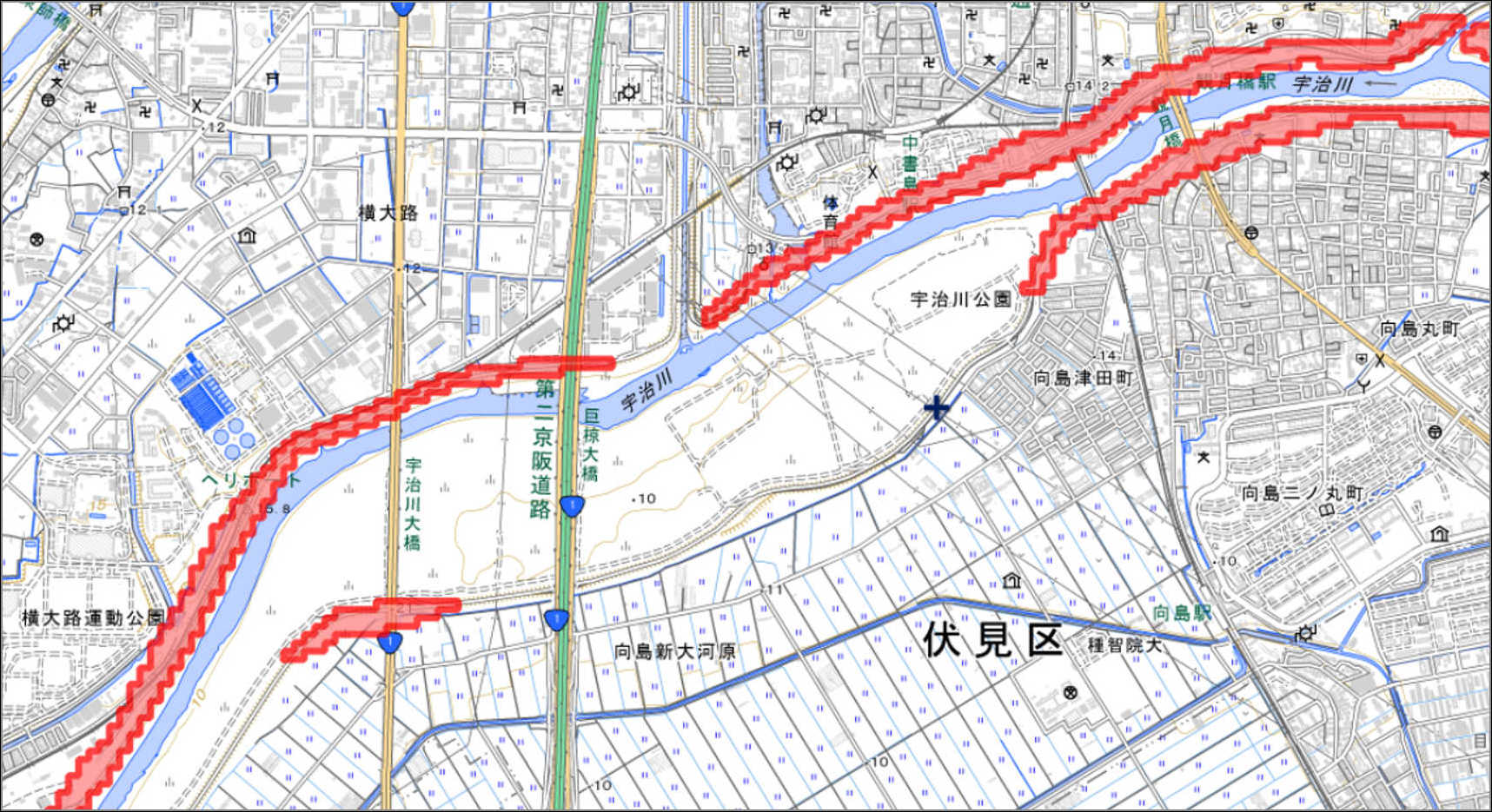 洪水浸水想定区域図(家屋倒壊等氾濫想定区域(氾濫流))